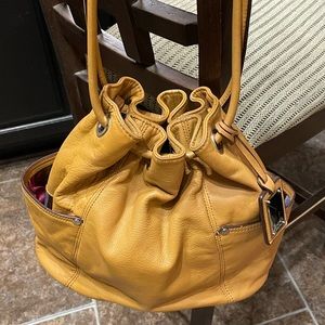 Tignanello Soft Tan Leather Shoulder/Handbag.